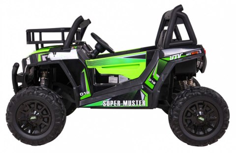 Buggy UTV Terenówka dla dzieci Zielony + Pilot + Bagażnik + Wolny Start + EVA + MP3 LED Buggy UTV Terenówka dla dzieci Zielony + Pilot + Bagażnik + Wolny Start + EVA + MP3 LED