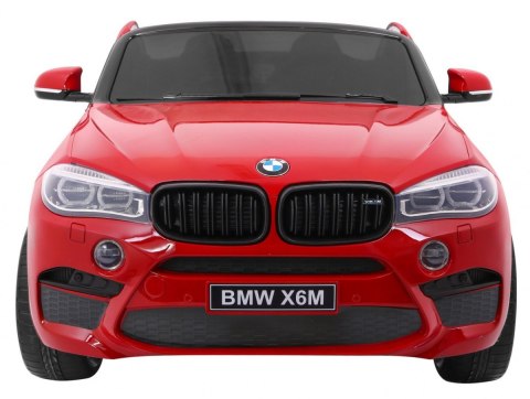 SUV BMW X6M XXL dla 2 dzieci Lakier Czerwony + Pilot + Ekoskóra SUV BMW X6M XXL dla 2 dzieci Lakier Czerwony + Pilot + Ekoskóra