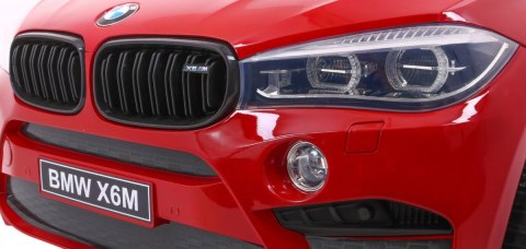 SUV BMW X6M XXL dla 2 dzieci Lakier Czerwony + Pilot + Ekoskóra SUV BMW X6M XXL dla 2 dzieci Lakier Czerwony + Pilot + Ekoskóra