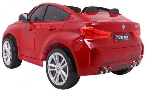 SUV BMW X6M XXL dla 2 dzieci Lakier Czerwony + Pilot + Ekoskóra SUV BMW X6M XXL dla 2 dzieci Lakier Czerwony + Pilot + Ekoskóra