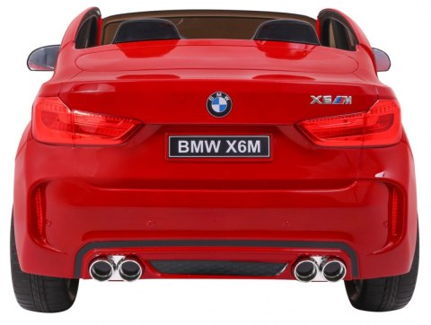 SUV BMW X6M XXL dla 2 dzieci Lakier Czerwony + Pilot + Ekoskóra SUV BMW X6M XXL dla 2 dzieci Lakier Czerwony + Pilot + Ekoskóra
