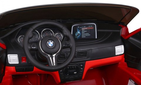 SUV BMW X6M XXL dla 2 dzieci Lakier Czerwony + Pilot + Ekoskóra SUV BMW X6M XXL dla 2 dzieci Lakier Czerwony + Pilot + Ekoskóra