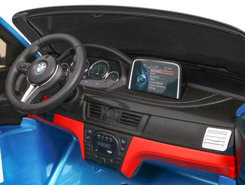 SUV BMW X6M XXL dla 2 dzieci Lakier Niebieski + Pilot SUV BMW X6M XXL dla 2 dzieci Lakier Niebieski + Pilot
