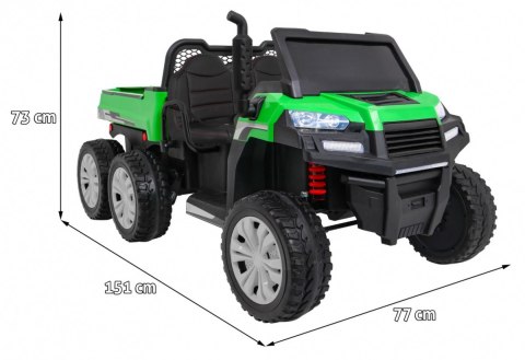 Autko Farmer Truck dla 2 dzieci Zielony + Napęd 4x4 + Pilot + Kiper + Audio LED Autko Farmer Truck dla 2 dzieci Zielony + Napęd 4x4 + Pilot + Kiper + Audio LED