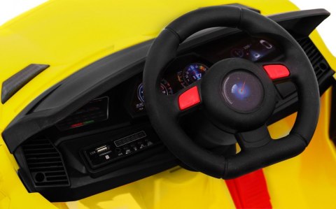 Autko Future na akumulator dla dzieci Żółty + Pilot Autko Future na akumulator dla dzieci Żółty + Pilot