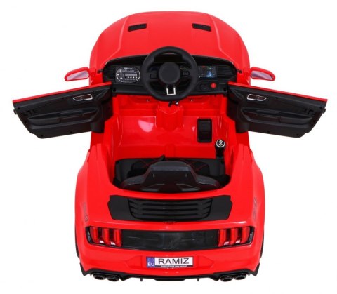 Autko GT Sport na akumulator dla dzieci Czerwony + Pilot + Wolny Start + Bagażnik + MP3 LED Autko GT Sport na akumulator dla dzieci Czerwony + Pilot + Wolny Start + Bagażnik + MP3 LED