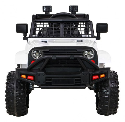 Autko Jeep Dark Night na akumulator dla dzieci Biały + Wolny Start + EVA + Audio LED Autko Jeep Dark Night na akumulator dla dzieci Biały + Wolny Start + EVA + Audio LED