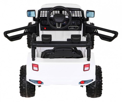 Autko Jeep Dark Night na akumulator dla dzieci Biały + Wolny Start + EVA + Audio LED Autko Jeep Dark Night na akumulator dla dzieci Biały + Wolny Start + EVA + Audio LED