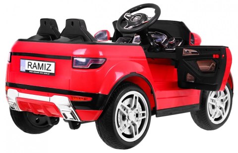 Autko Rapid Racer elektryczne dla dzieci, Czerwony SUV + Pilot Autko Rapid Racer elektryczne dla dzieci, Czerwony SUV + Pilot