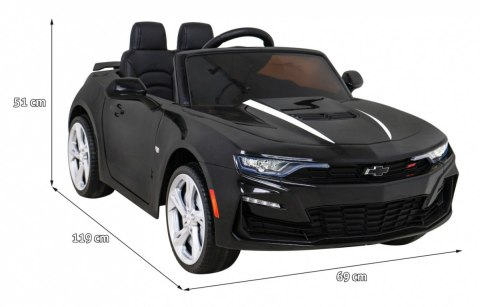 Chevrolet Camaro 2SS na akumulator Czarny + Pilot + Koła EVA + Wolny Start + Dźwięki Światła Chevrolet Camaro 2SS na akumulator Czarny + Pilot + Koła EVA + Wolny Start + Dźwięki Światła