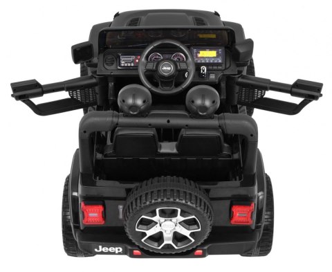 Jeep Wrangler Rubicon na akumulator dla dzieci Czarny + Pilot + Radio MP3 LED + Koła EVA Jeep Wrangler Rubicon na akumulator dla dzieci Czarny + Pilot + Radio MP3 LED + Koła EVA