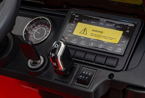 Jeep Wrangler Rubicon na akumulator dla dzieci Czerwony + Pilot + Radio MP3 LED + Koła EVA Jeep Wrangler Rubicon na akumulator dla dzieci Czerwony + Pilot + Radio MP3 LED + Koła EVA