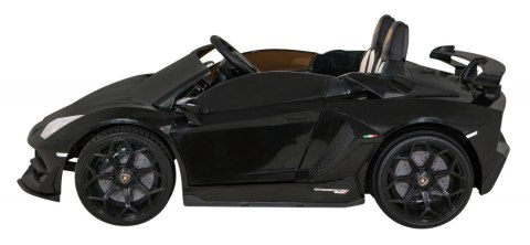 Lamborghini SVJ DRIFT dla 2 dzieci Czarny + Funkcja driftu + Pilot + MP3 LED + Wolny Start Lamborghini SVJ DRIFT dla 2 dzieci Czarny + Funkcja driftu + Pilot + MP3 LED + Wolny Start