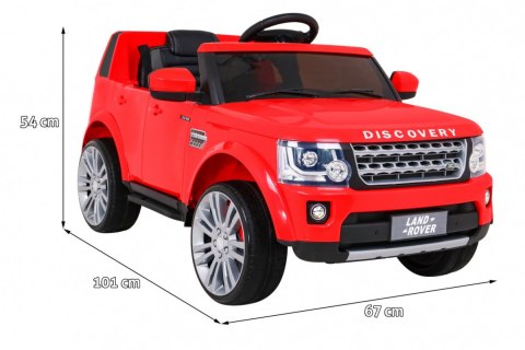 Land Rover Discovery Autko elektryczne dla dzieci, Czerwony SUV + Pilot Land Rover Discovery Autko elektryczne dla dzieci, Czerwony SUV + Pilot