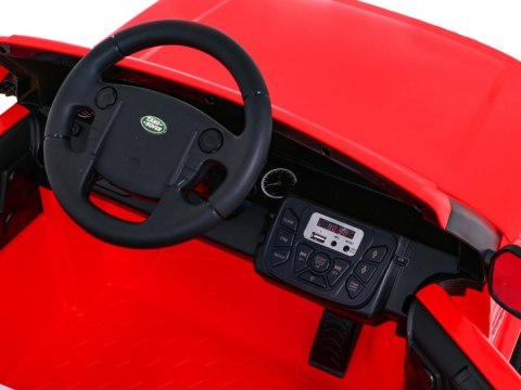 Land Rover Discovery Autko elektryczne dla dzieci, Czerwony SUV + Pilot Land Rover Discovery Autko elektryczne dla dzieci, Czerwony SUV + Pilot