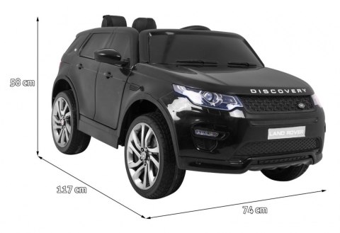 Land Rover Discovery dla dzieci Czarny SUV + Pilot Land Rover Discovery dla dzieci Czarny SUV + Pilot