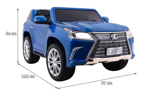 Lexus LX570 Lakierowane Autko dla 2 dzieci Niebieski SUV + Pilot Lexus LX570 Lakierowane Autko dla 2 dzieci Niebieski SUV + Pilot