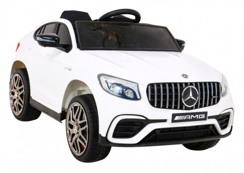 Mercedes Benz GLC63S dla dzieci, Biały SUV + Pilot + Napęd 4x4 Mercedes Benz GLC63S dla dzieci, Biały SUV + Pilot + Napęd 4x4