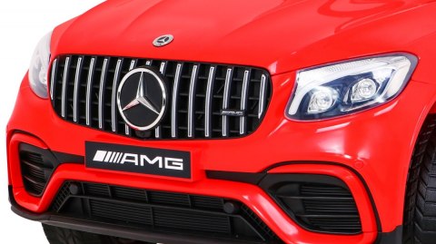 Mercedes Benz GLC63S dla dzieci Czerwony SUV + Pilot Mercedes Benz GLC63S dla dzieci Czerwony SUV + Pilot