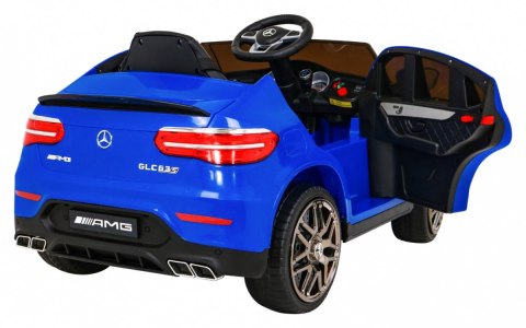 Mercedes Benz GLC63S dla dzieci Niebieski SUV z pilotem Mercedes Benz GLC63S dla dzieci Niebieski SUV z pilotem