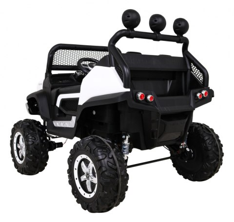 Mercedes Benz Unimog dla dzieci Biały + Napęd 4x4 + Pilot + Bagażnik + Wolny Start + MP3 LED Mercedes Benz Unimog dla dzieci Biały + Napęd 4x4 + Pilot + Bagażnik + Wolny Start + MP3 LED