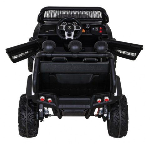 Mercedes Benz Unimog dla dzieci Biały + Napęd 4x4 + Pilot + Bagażnik + Wolny Start + MP3 LED Mercedes Benz Unimog dla dzieci Biały + Napęd 4x4 + Pilot + Bagażnik + Wolny Start + MP3 LED