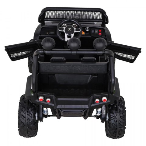 Mercedes Benz Unimog dla dzieci Lakier Moro + Napęd 4x4 + Pilot + Bagażnik + Wolny Start + MP3 LED Mercedes Benz Unimog dla dzieci Lakier Moro + Napęd 4x4 + Pilot + Bagażnik + Wolny Start + MP3 LED