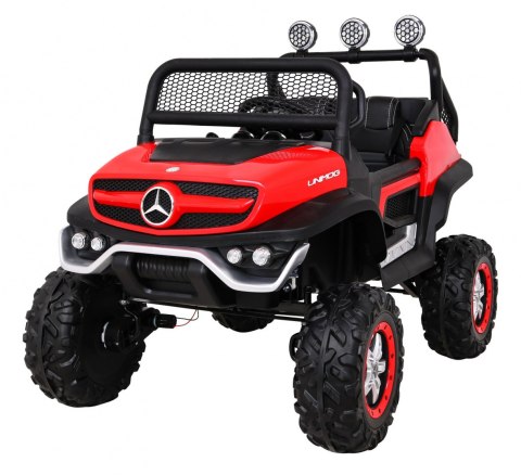 Mercedes Benz Unimog dla dzieci Terenowy Czerwony + Napęd 4x4 + Pilot Mercedes Benz Unimog dla dzieci Terenowy Czerwony + Napęd 4x4 + Pilot