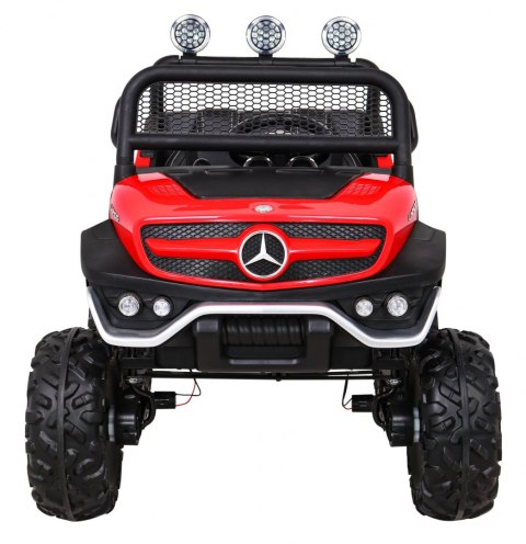 Mercedes Benz Unimog dla dzieci Terenowy Czerwony + Napęd 4x4 + Pilot Mercedes Benz Unimog dla dzieci Terenowy Czerwony + Napęd 4x4 + Pilot