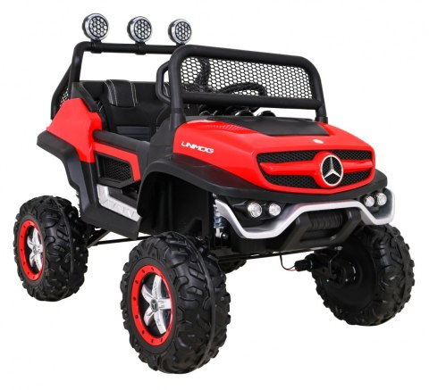 Mercedes Benz Unimog dla dzieci Terenowy Czerwony + Napęd 4x4 + Pilot Mercedes Benz Unimog dla dzieci Terenowy Czerwony + Napęd 4x4 + Pilot