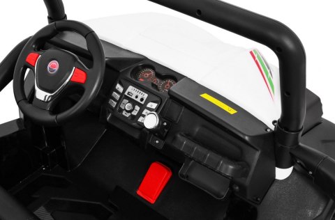 Terenowe Grand Buggy Lift dla dzieci Biały + Napęd 4x4 + Pilot + Bagażnik + Radio MP3 + LED Terenowe Grand Buggy Lift dla dzieci Biały + Napęd 4x4 + Pilot + Bagażnik + Radio MP3 + LED