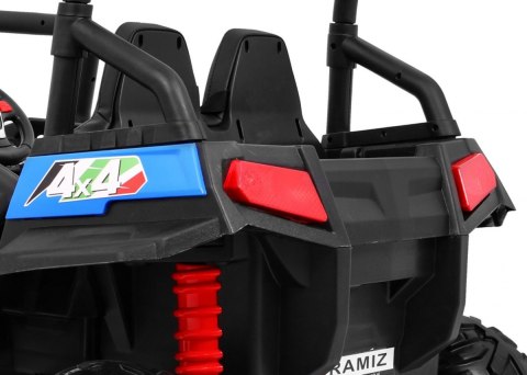 Terenowe Grand Buggy Lift dla dzieci Niebieski + Napęd 4x4 + Pilot + Bagażnik + Radio MP3 + LED Terenowe Grand Buggy Lift dla dzieci Niebieski + Napęd 4x4 + Pilot + Bagażnik + Radio MP3 + LED