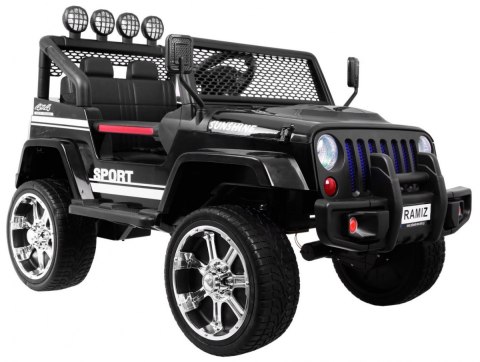 Autko terenowe Raptor Drifter Czarny + Pilot + Napęd 4x4 Autko terenowe Raptor Drifter Czarny + Pilot + Napęd 4x4