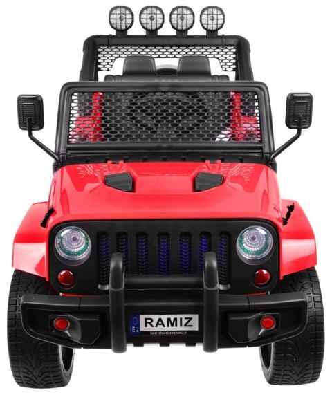 Autko terenowe Raptor Drifter Czerwony + Pilot + Napęd 4x4 + Schowek + Wolny Start + MP3 LED Autko terenowe Raptor Drifter Czerwony + Pilot + Napęd 4x4 + Schowek + Wolny Start + MP3 LED