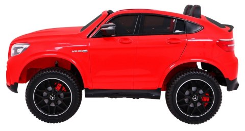 Auto Mercedes GLC 63S dla dzieci Czerwony Suv + Napęd 4x4 Auto Mercedes GLC 63S dla dzieci Czerwony Suv + Napęd 4x4