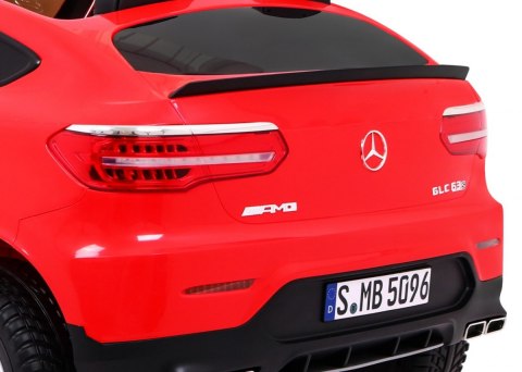 Auto Mercedes GLC 63S dla dzieci Czerwony Suv + Napęd 4x4 Auto Mercedes GLC 63S dla dzieci Czerwony Suv + Napęd 4x4