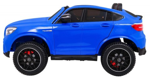 Auto Mercedes GLC 63S dla dzieci - Niebieski SUV + Napęd 4x4 Auto Mercedes GLC 63S dla dzieci - Niebieski SUV + Napęd 4x4