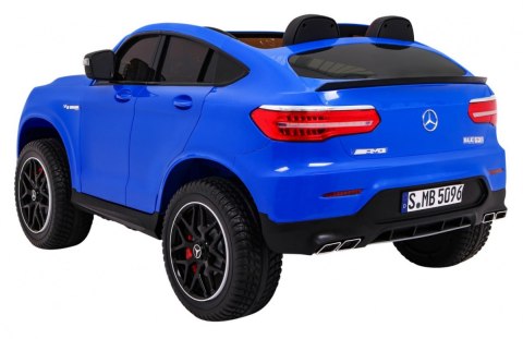 Auto Mercedes GLC 63S dla dzieci - Niebieski SUV + Napęd 4x4 Auto Mercedes GLC 63S dla dzieci - Niebieski SUV + Napęd 4x4