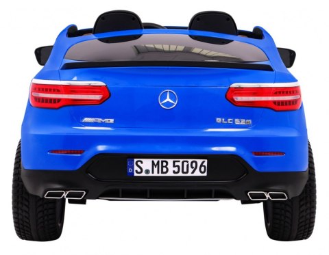 Auto Mercedes GLC 63S dla dzieci - Niebieski SUV + Napęd 4x4 Auto Mercedes GLC 63S dla dzieci - Niebieski SUV + Napęd 4x4