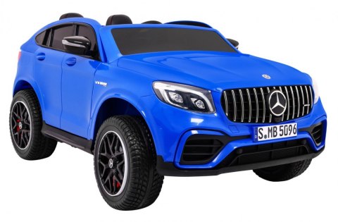 Auto Mercedes GLC 63S dla dzieci - Niebieski SUV + Napęd 4x4 Auto Mercedes GLC 63S dla dzieci - Niebieski SUV + Napęd 4x4