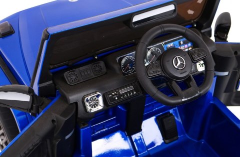 Mercedes AMG G63 dla dzieci Lakier Niebieski + Pilot Mercedes AMG G63 dla dzieci Lakier Niebieski + Pilot