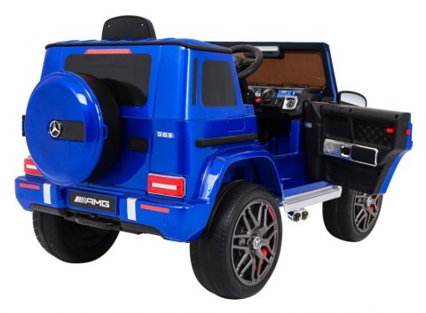 Mercedes AMG G63 dla dzieci Lakier Niebieski + Pilot Mercedes AMG G63 dla dzieci Lakier Niebieski + Pilot