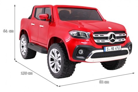 Mercedes Benz X-Class dla dzieci Lakier Czerwony Pickup Mercedes Benz X-Class dla dzieci Lakier Czerwony Pickup