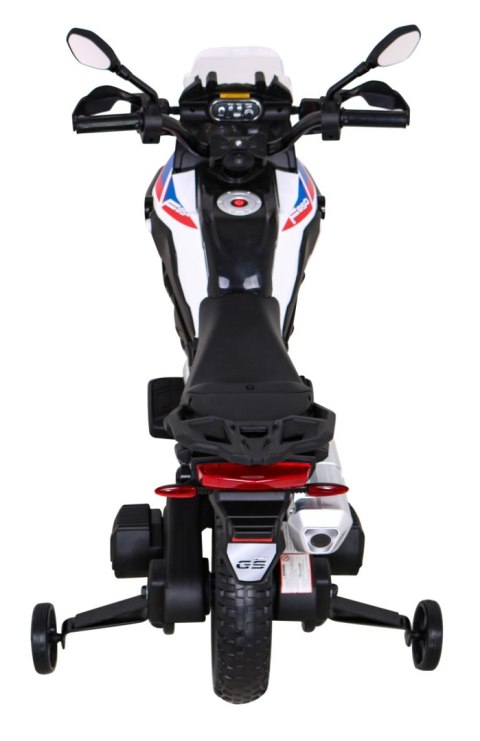 Motor BMW F850 GS na akumulator dla dzieci Biały + Kółka pomocnicze + Audio LED + Wolny Start + EVA Motor BMW F850 GS na akumulator dla dzieci Biały + Kółka pomocnicze + Audio LED + Wolny Start + EVA