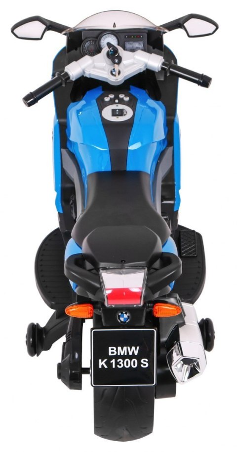 Motor na akumulator BMW K1300S dla dzieci Niebieski + Kółka pomocnicze + Dźwięki Światła + Wolny Start Motor na akumulator BMW K1300S dla dzieci Niebieski + Kółka pomocnicze + Dźwięki Światła + Wolny Start