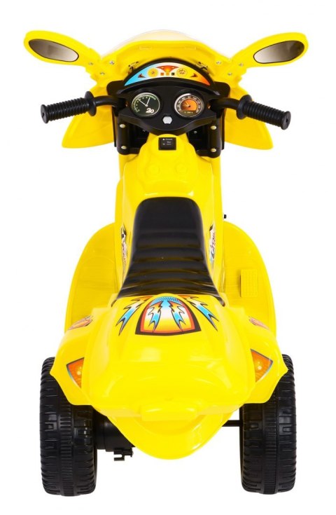 Motorek Trójkołowy BJX-088 elektryczny dla najmłodszych Żółty + Dźwięki + Światła Motorek Trójkołowy BJX-088 elektryczny dla najmłodszych Żółty + Dźwięki + Światła