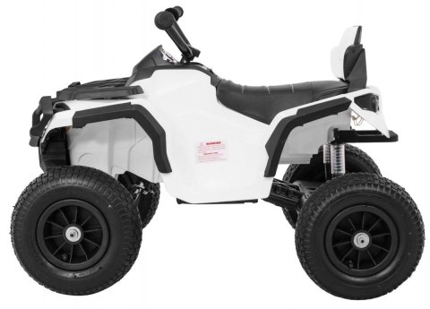 Quad ATV Air na akumulator dla dzieci Biały + Koła pompowane + Radio MP3 + Wolny Start Quad ATV Air na akumulator dla dzieci Biały + Koła pompowane + Radio MP3 + Wolny Start