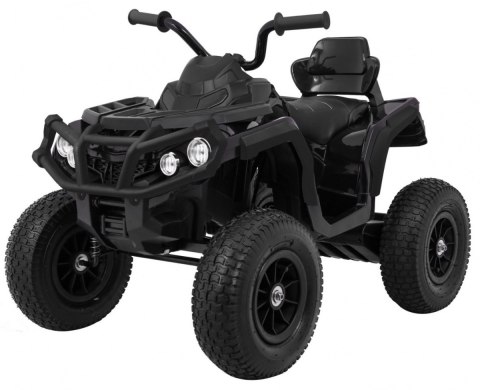 Quad ATV Air na akumulator dla dzieci Czarny + Koła pompowane + Radio MP3 + Wolny Start Quad ATV Air na akumulator dla dzieci Czarny + Koła pompowane + Radio MP3 + Wolny Start