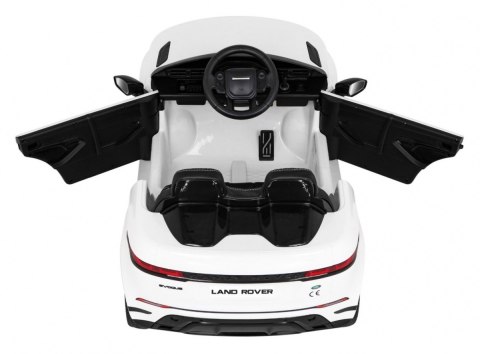 Range Rover Evoque na akumulator dla dzieci Biały SUV + Pilot Range Rover Evoque na akumulator dla dzieci Biały SUV + Pilot