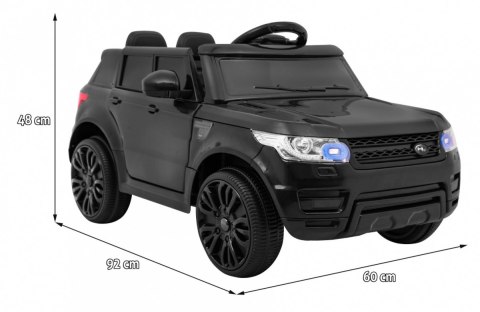 Autko Start Run na akumulator Czarny + Pilot + Bezpieczny SUV Autko Start Run na akumulator Czarny + Pilot + Bezpieczny SUV
